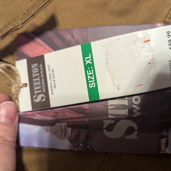 Steelton workwear Sherpa lined canvas vest size XL - Picture 11 of 11